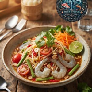 ส้มตำกุ้งสด
